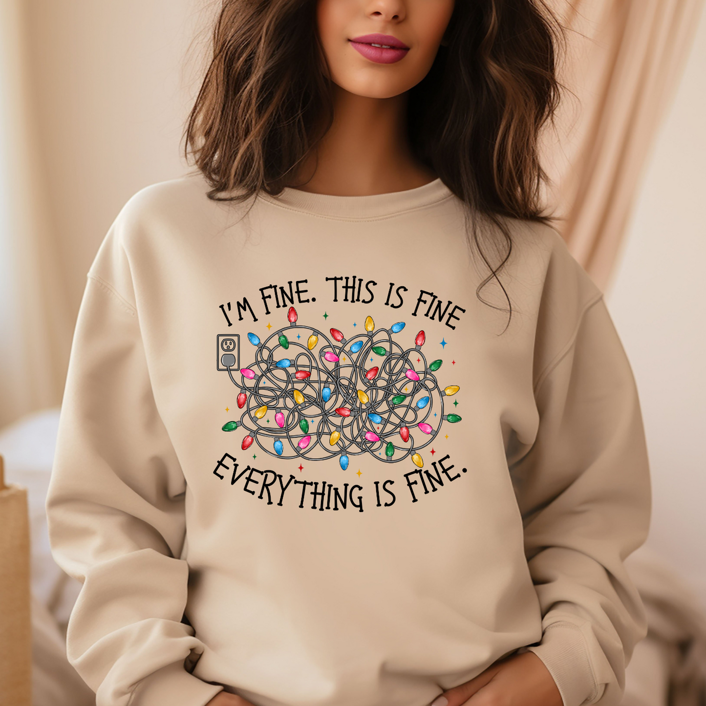 I'm Fine Funny Holiday Sweater