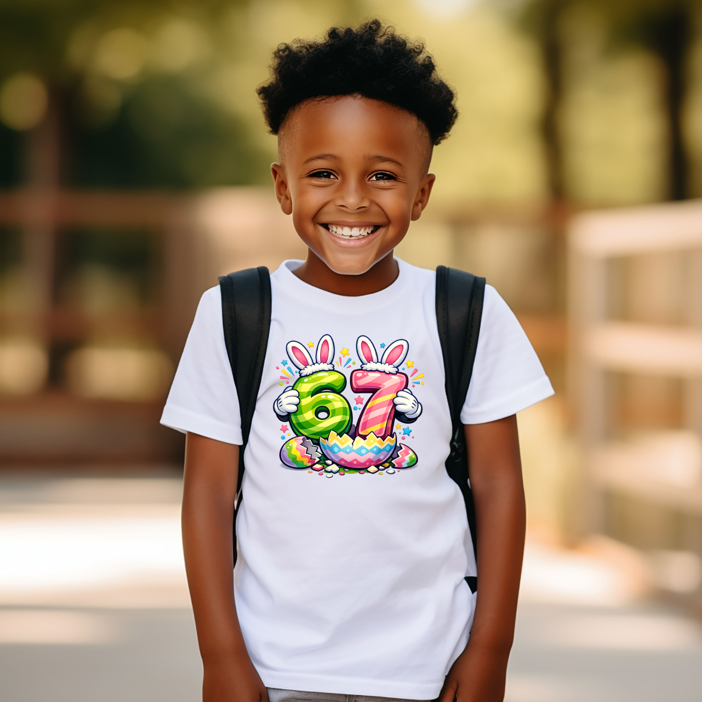 Kids 67 Easter Shirt | Youth Easter Tee | Cute Spring Easter Shirt