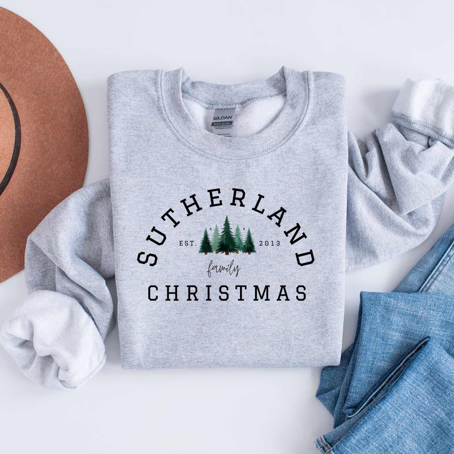 Personalized Family Est Christmas Sweater