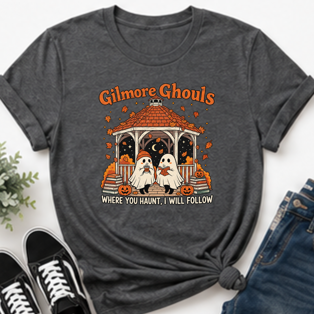 Gilmore Ghouls Halloween T-Shirt or Sweatshirt | Cozy Ghost Fall Shirt
