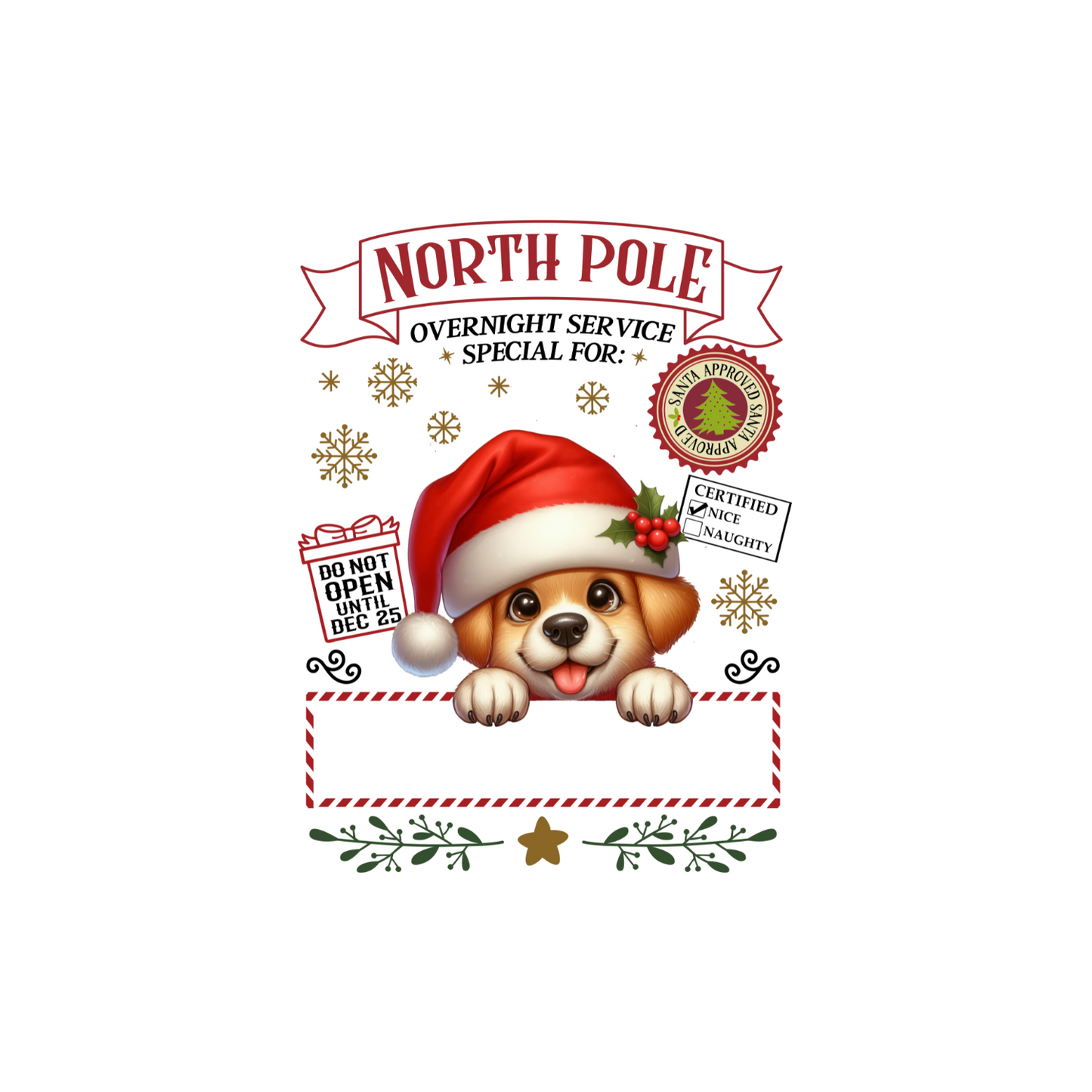 North Pole Personalized Santa Sacks