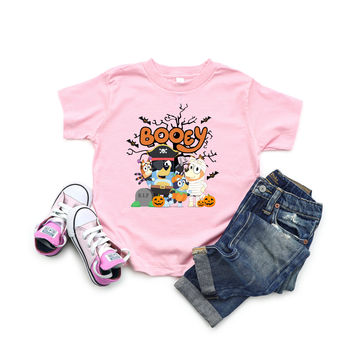 BOOey Custom Kids Halloween Shirt - Cartoon Halloween T-Shirt