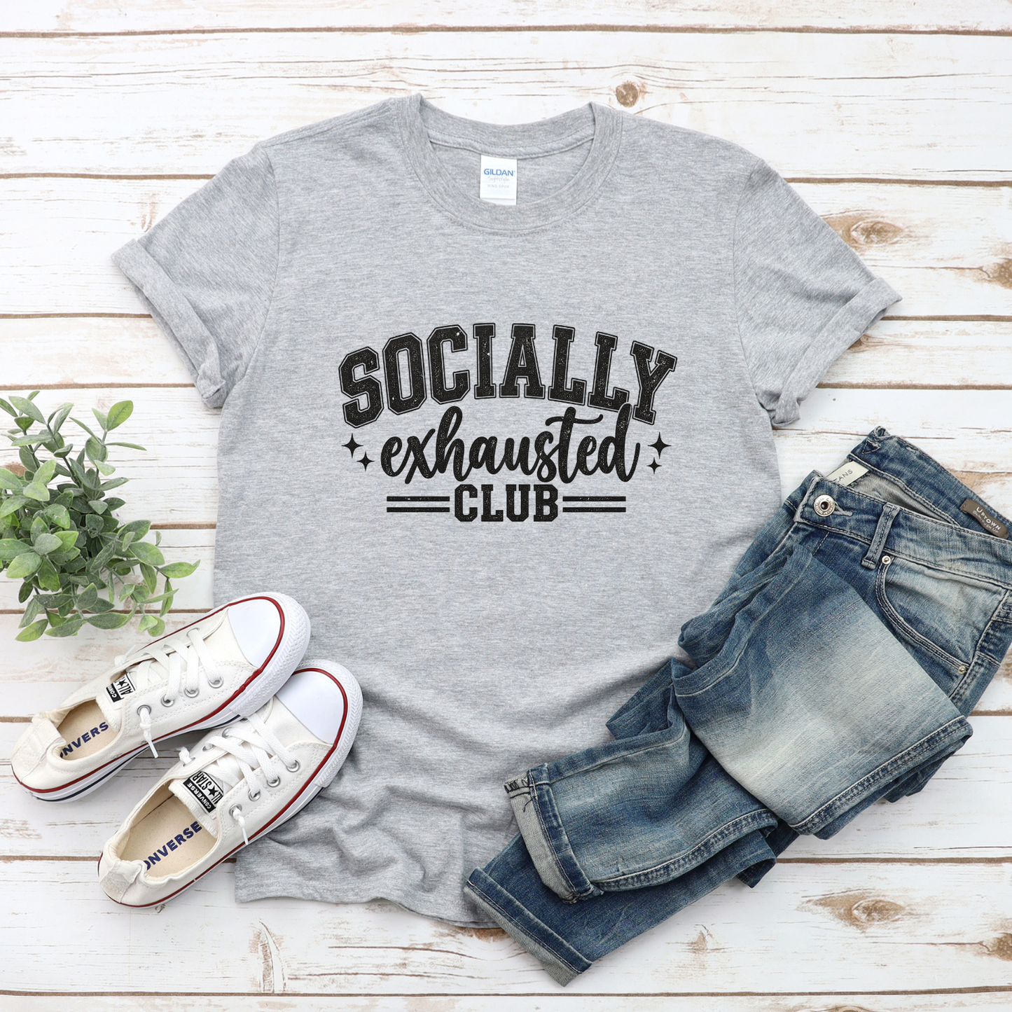 Socially Exhausted Social Club | Unisex T-Shirt
