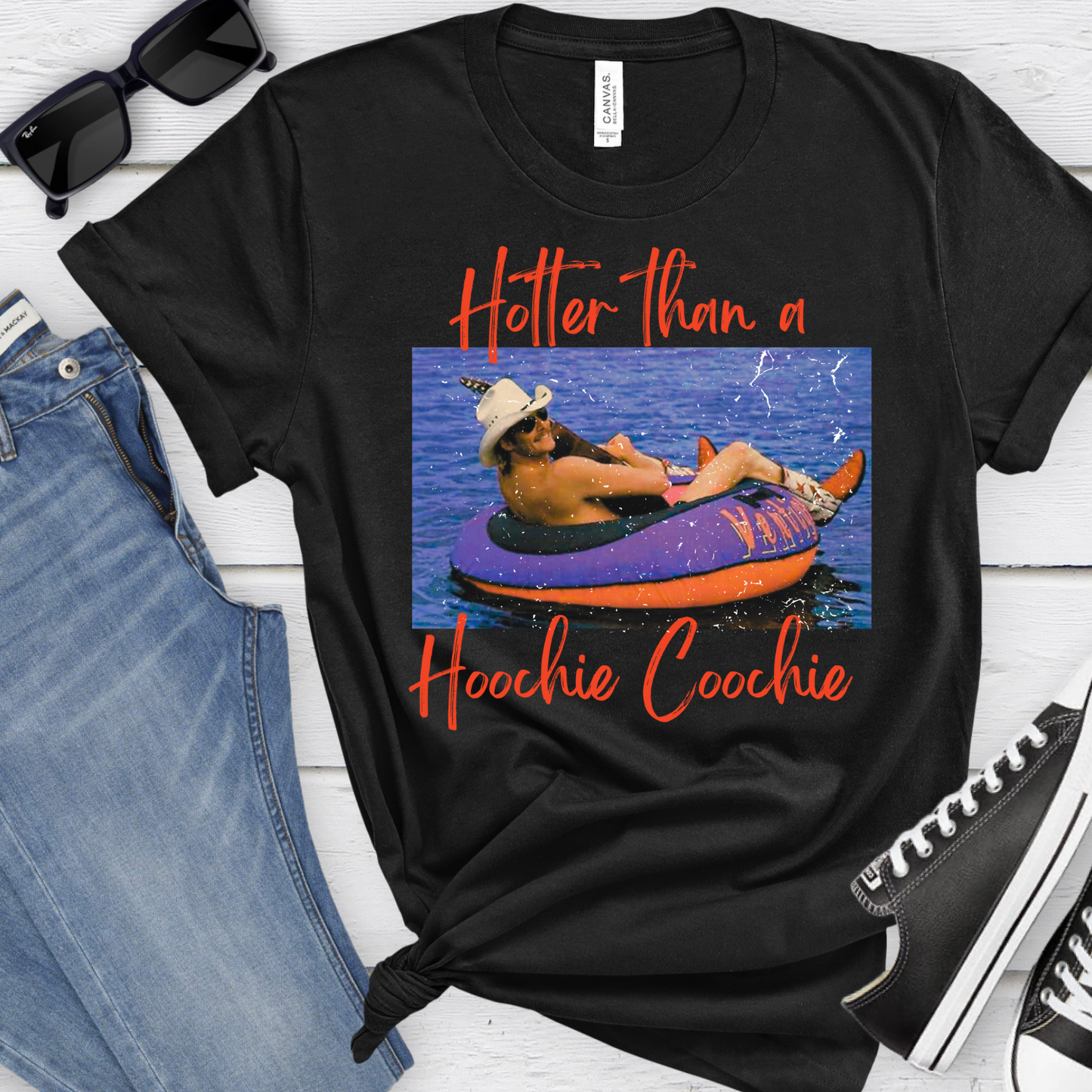 Hotter Than A Hoochy Coochie Unisex T-shirt - gift - country music fan