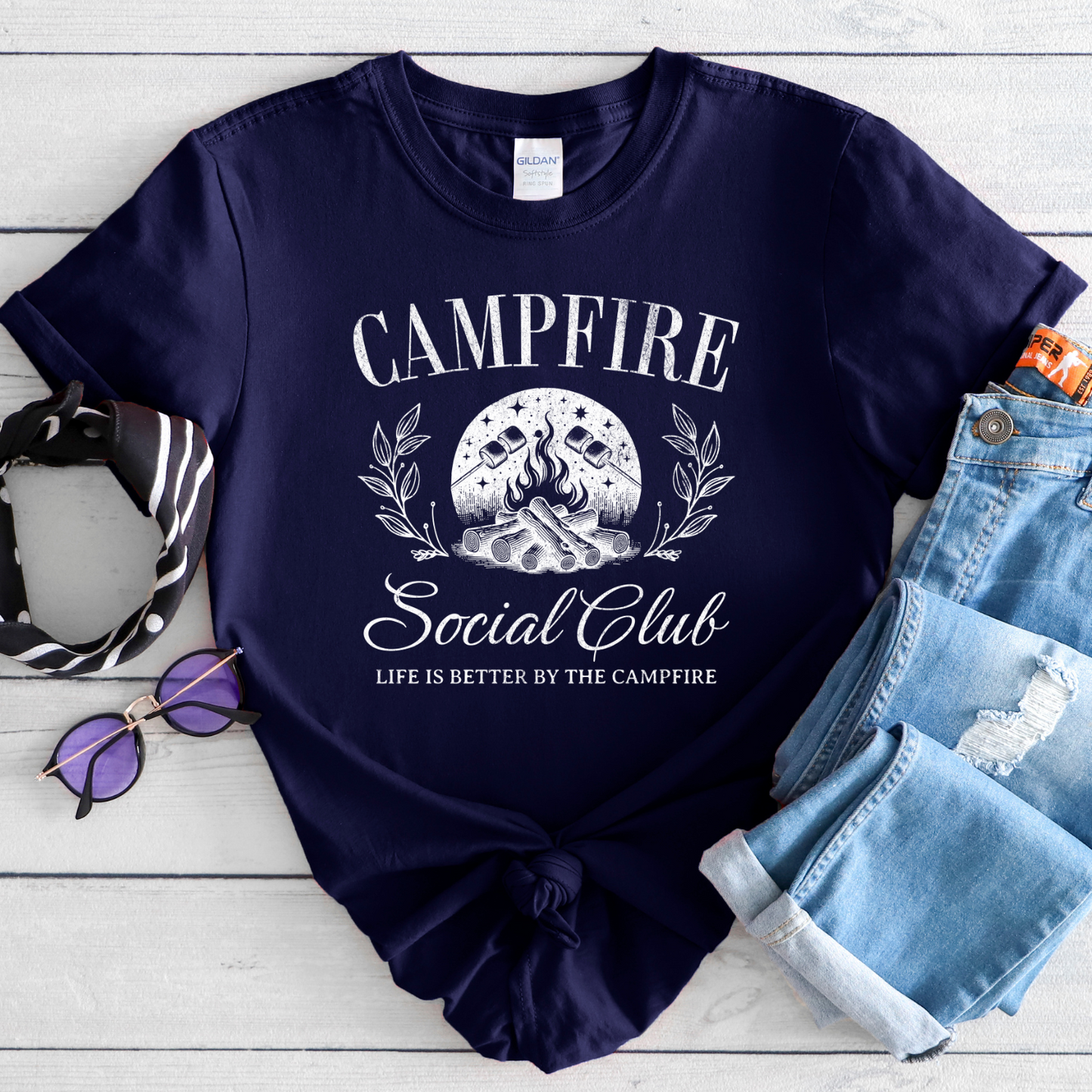 Campfire Social Club T-Shirt | Sweatshirt | Unisex | Camping