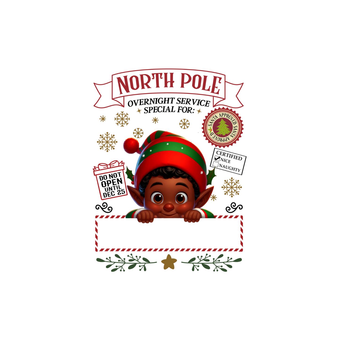 North Pole Personalized Santa Sacks