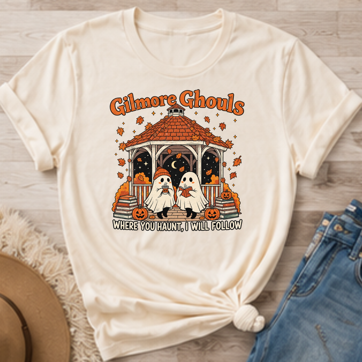 Gilmore Ghouls Halloween T-Shirt or Sweatshirt | Cozy Ghost Fall Shirt