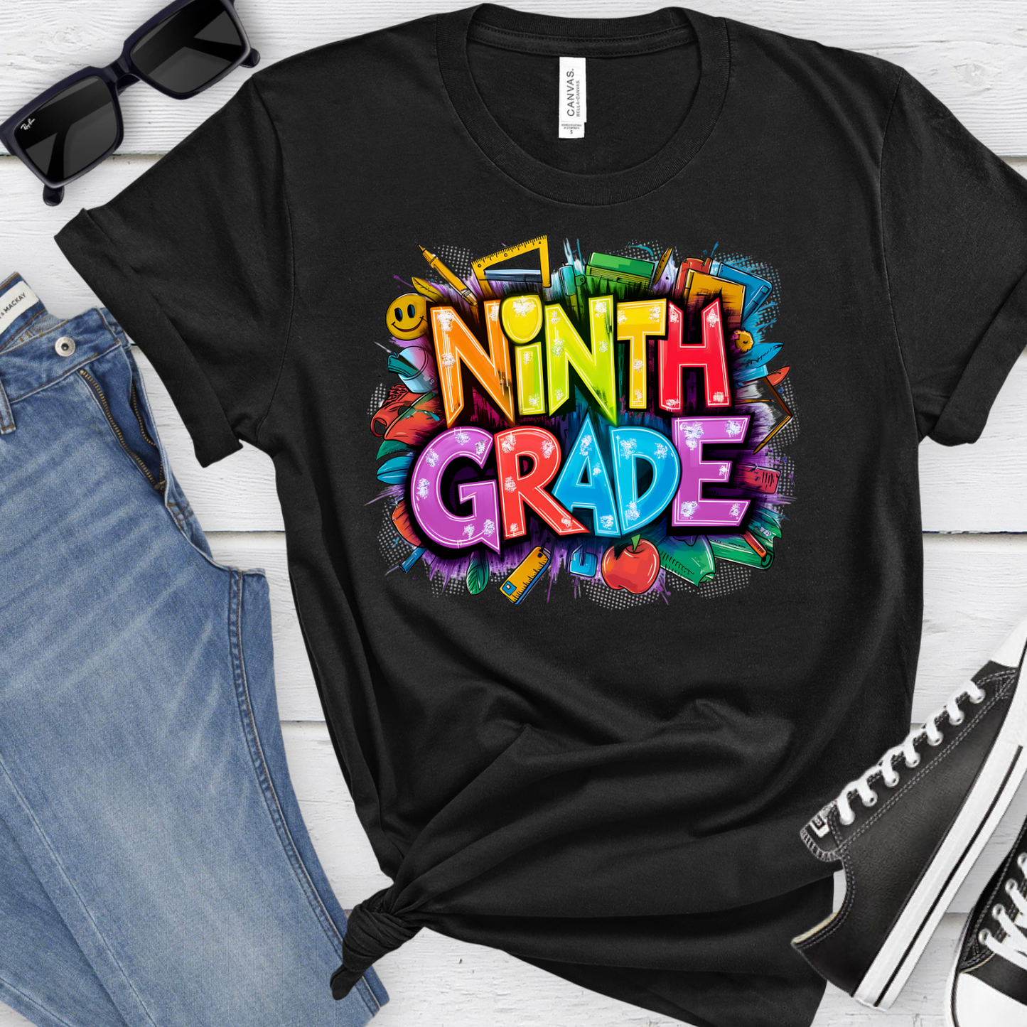 Kids Graffiti-Style Back to School Shirt – Custom Grade