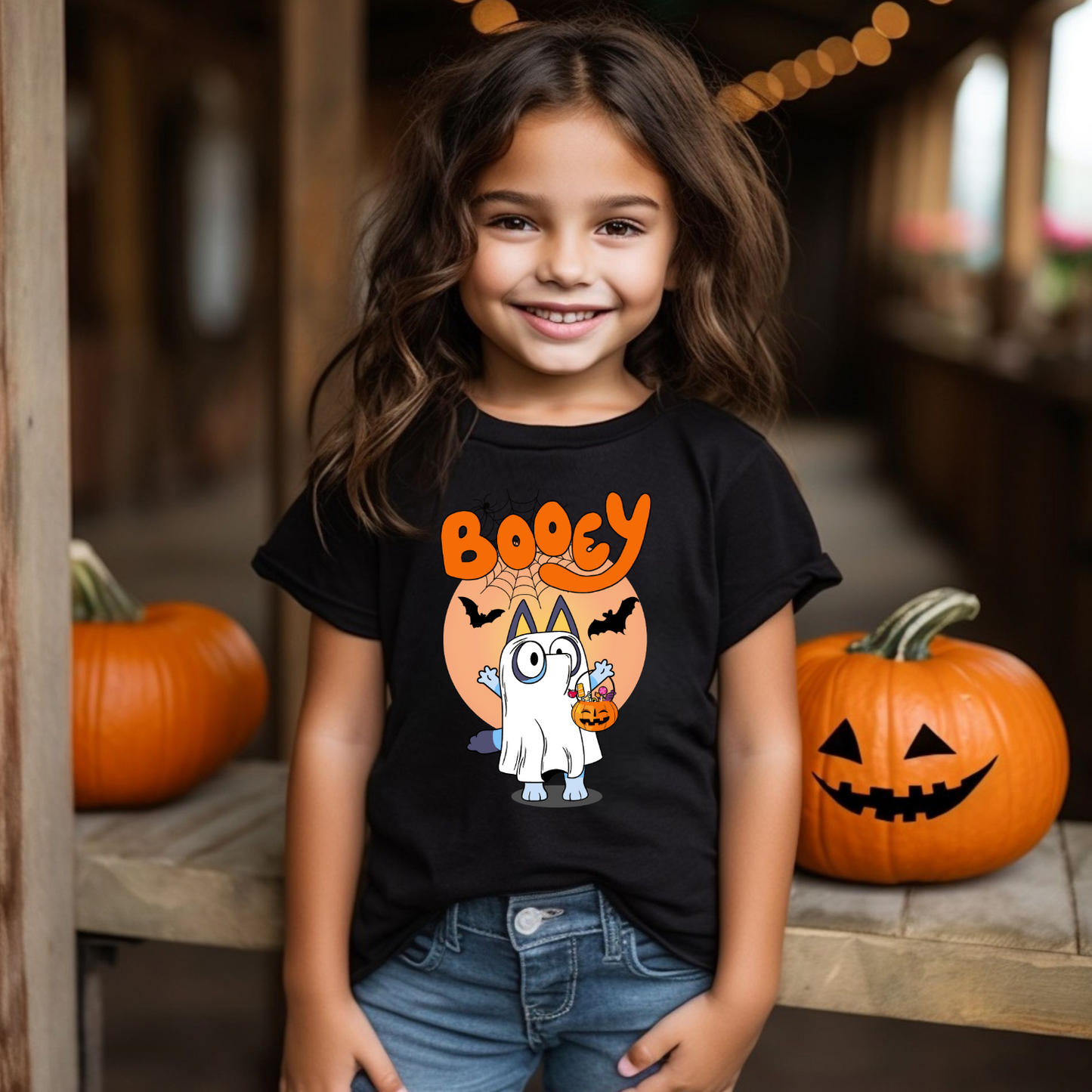 BOOey custom kids t-shirt - Halloween Shirt - Cute Halloween Shirt