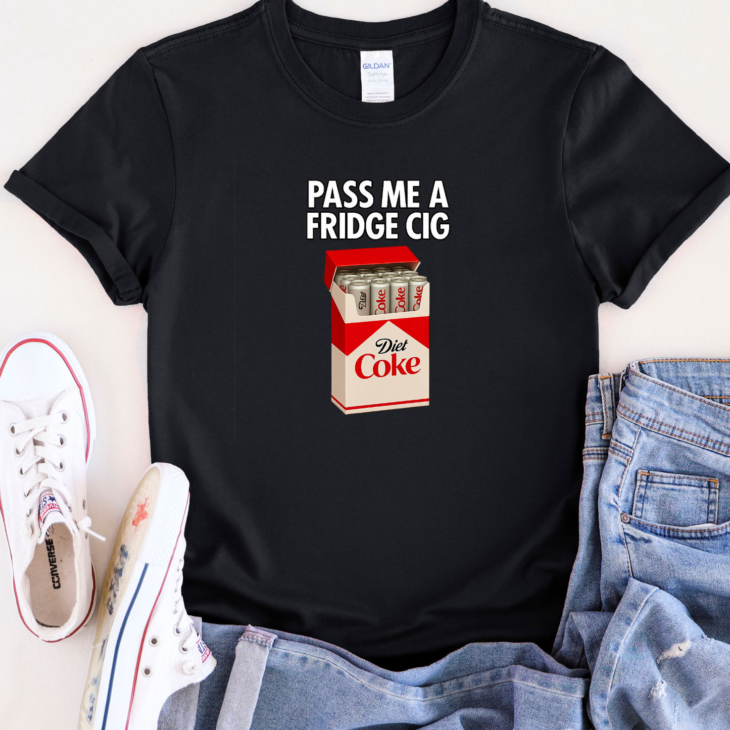 Pass Me a Fridge Cig Shirt – Funny Diet Coke Tee | T-Shirt