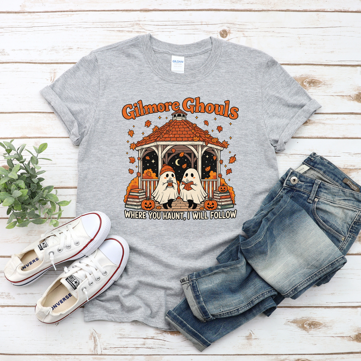 Gilmore Ghouls Halloween T-Shirt or Sweatshirt | Cozy Ghost Fall Shirt