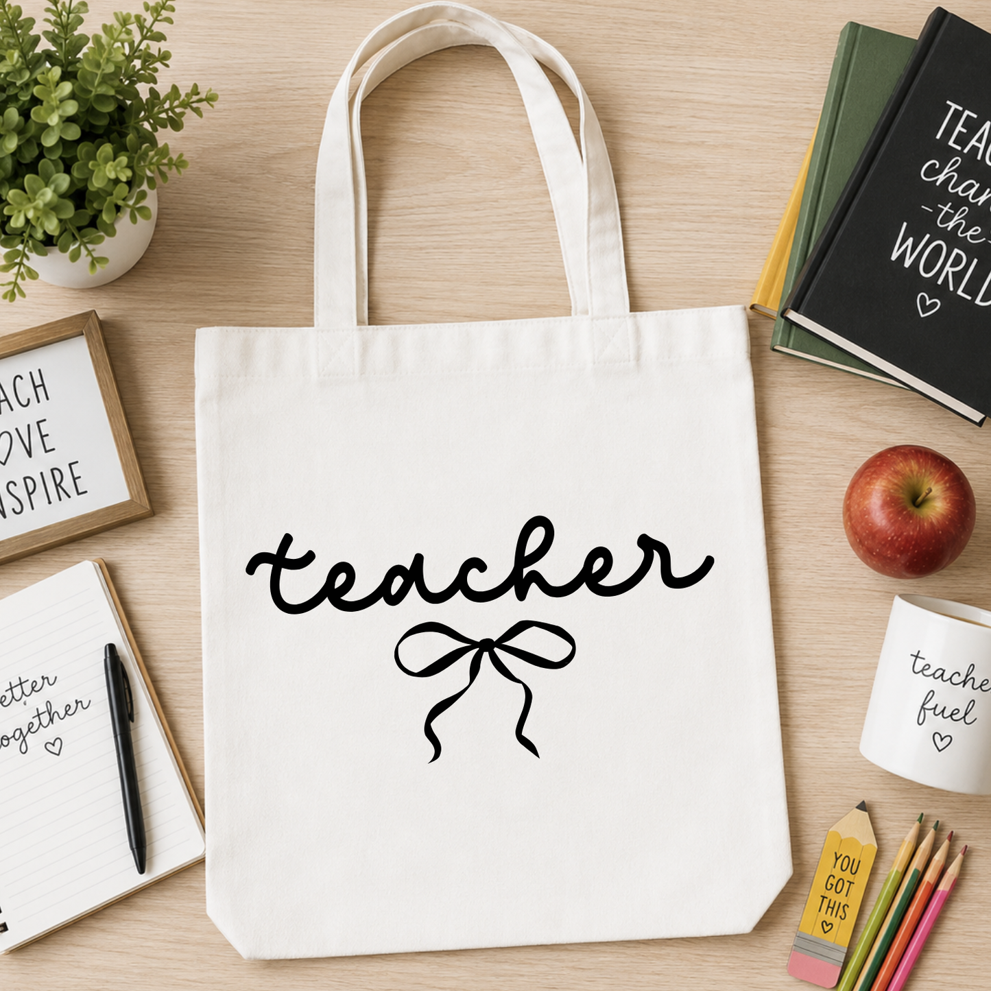 Teacher Tote Bags – Stylish, Practical & Perfect for Everyday Teacher Life | Year end gift