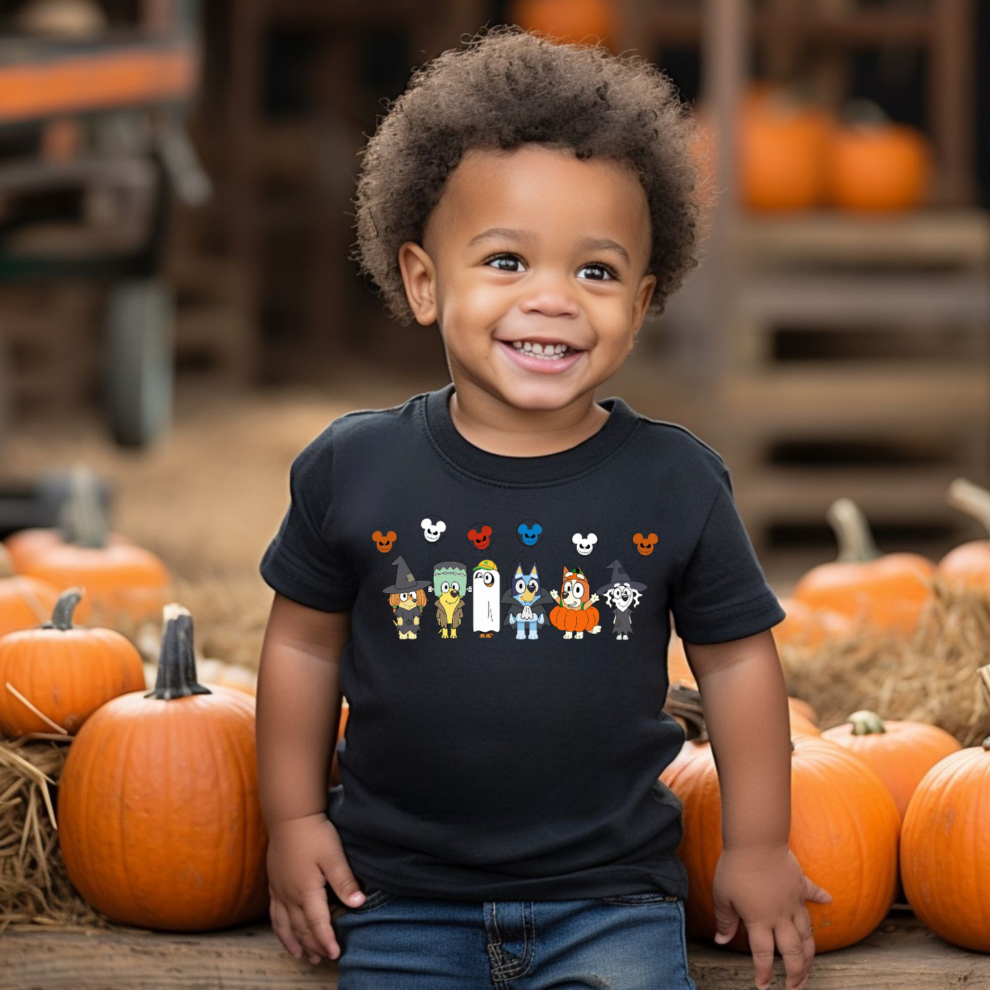 KIds Halloween Custom t-shirt - funny halloween shirt - cartoon halloween shirt