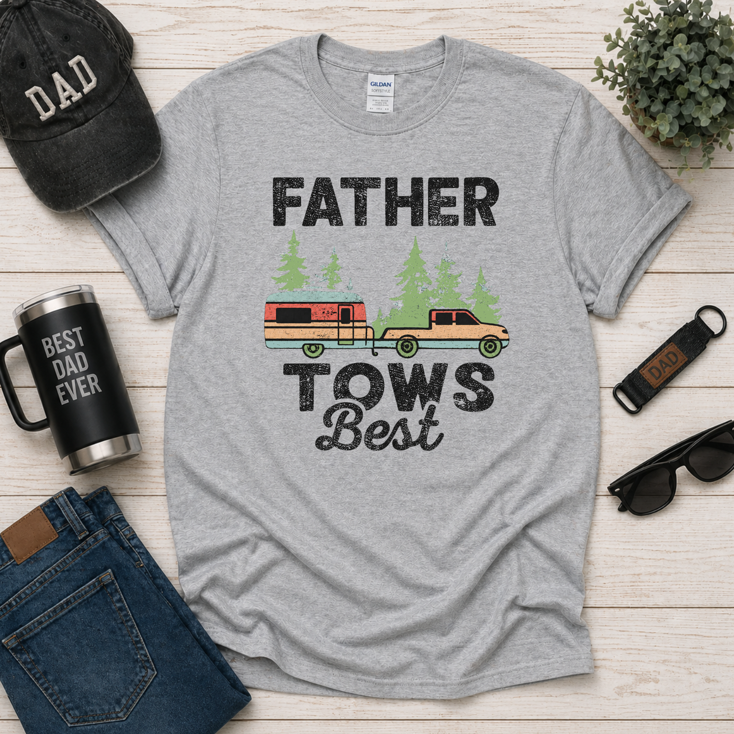 Father Tows Best T-Shirt | Fathers Day Shirt