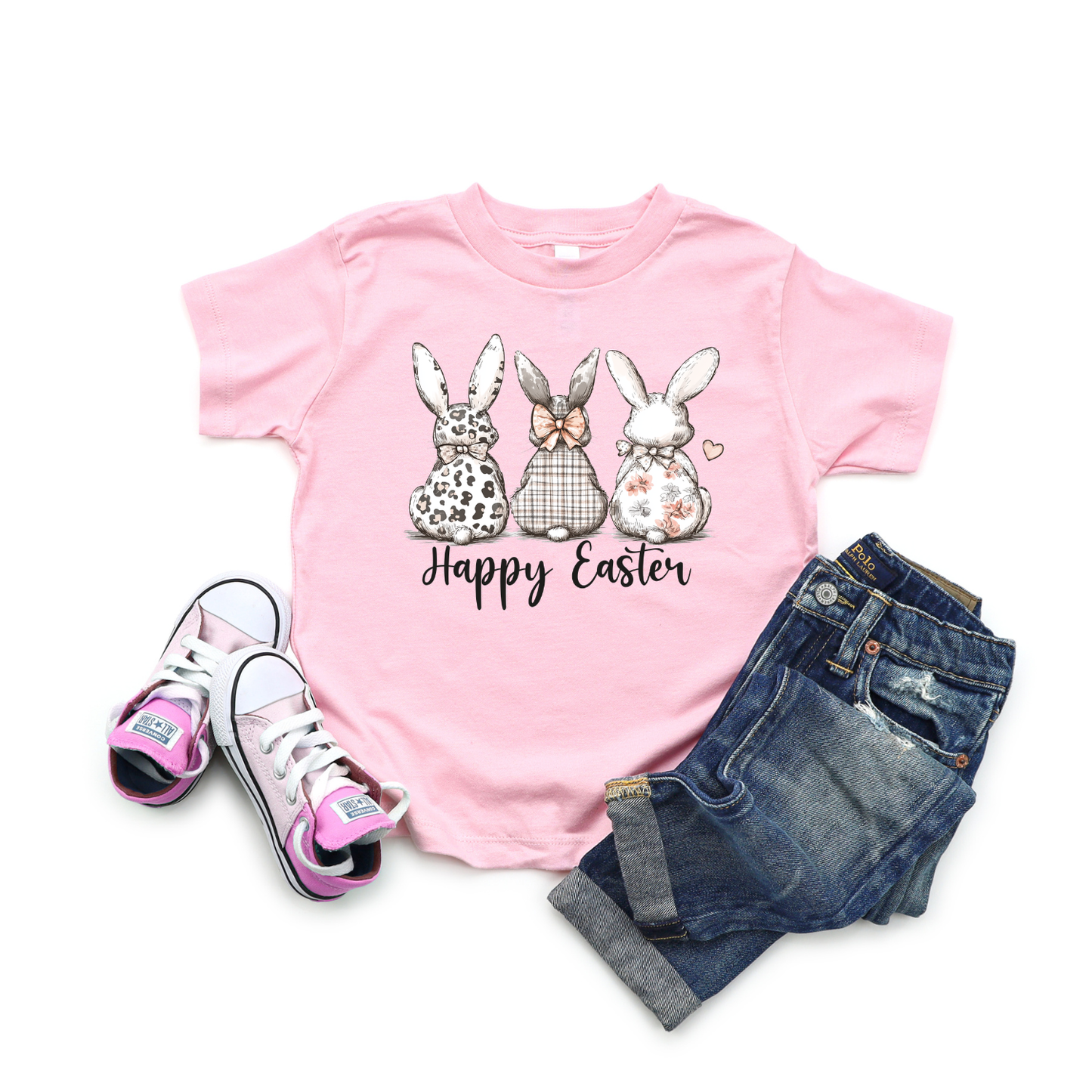 Happy Easter Bunny Shirt | Cute Easter Bunny Tee or Sweatshirt | Youth & Adult Sizes