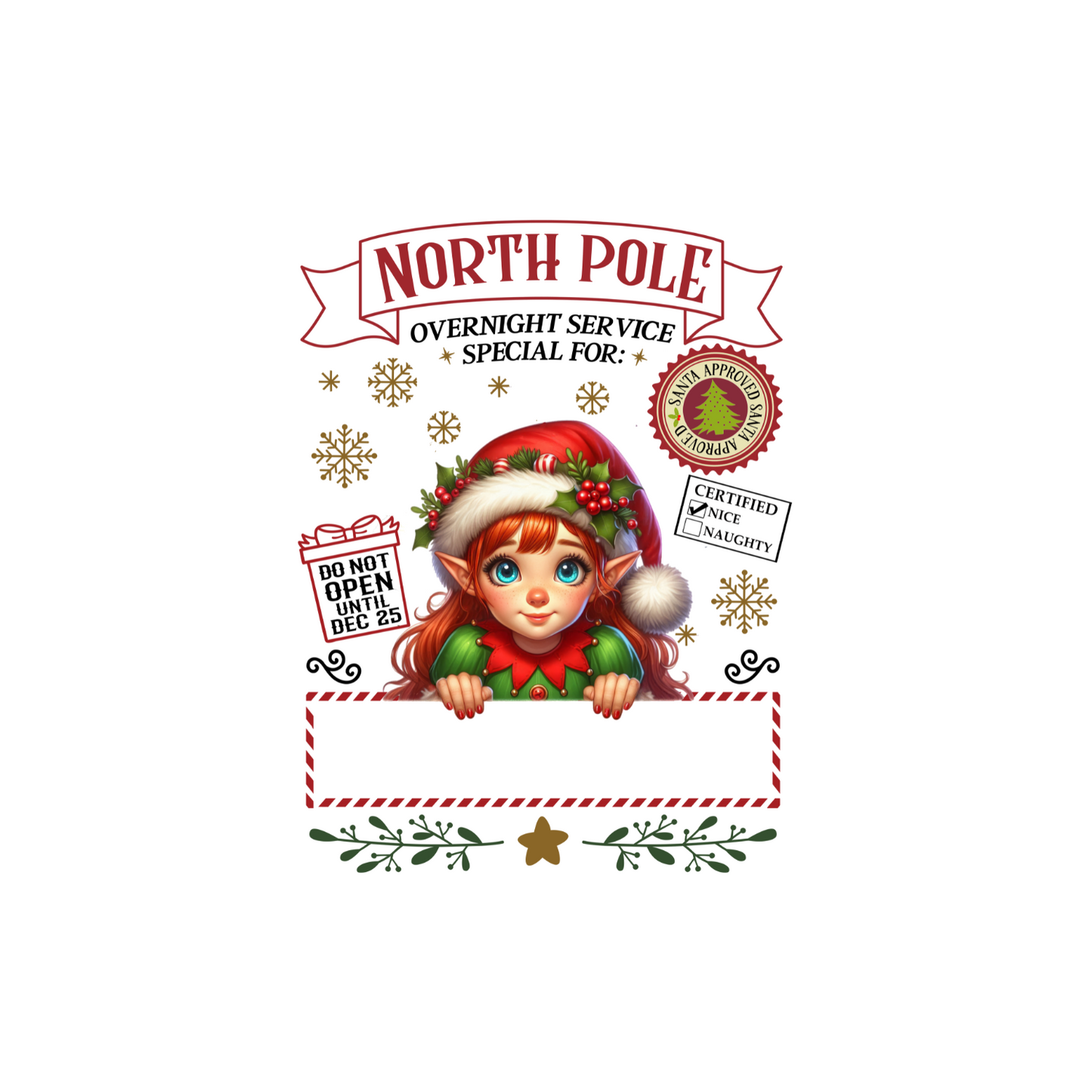 North Pole Personalized Santa Sacks