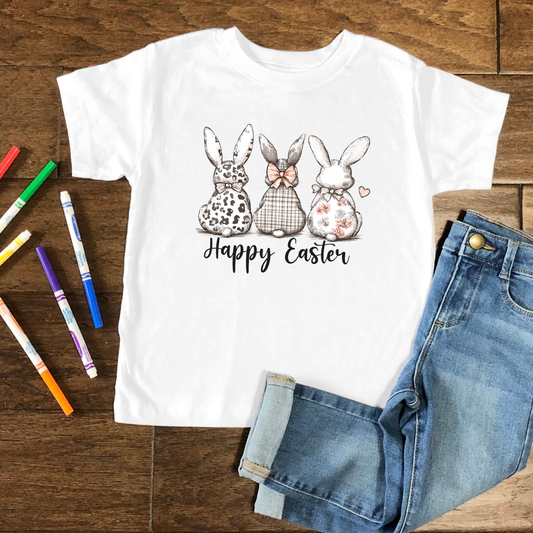 Happy Easter Bunny Shirt | Cute Easter Bunny Tee or Sweatshirt | Youth & Adult Sizes