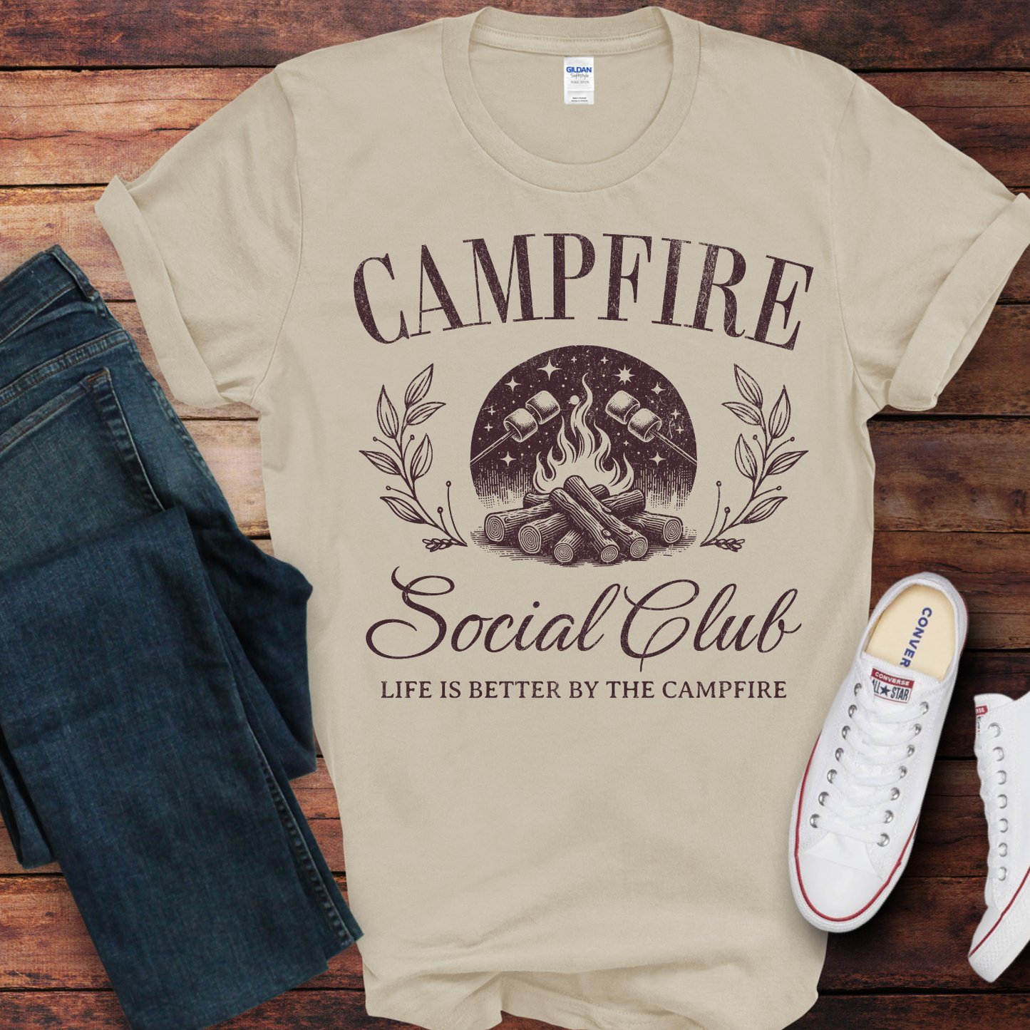 Campfire Social Club T-Shirt | Sweatshirt | Unisex | Camping