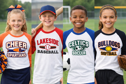 Custom Youth Team Apparel | Youth Raglan Shirts