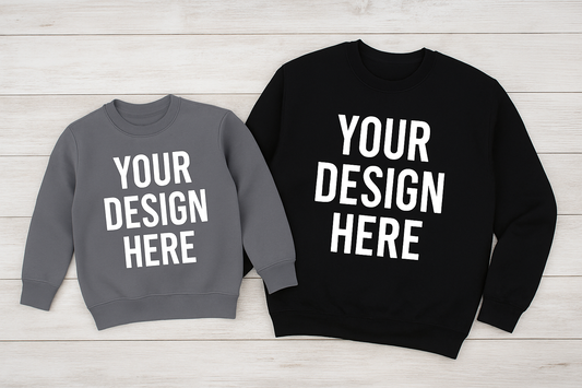 Custom Sweatshirt – Upload Your Image or Work With Me to Design the Perfect Sweater | Youth & Adult Sizes | Multiple Colors & Styles