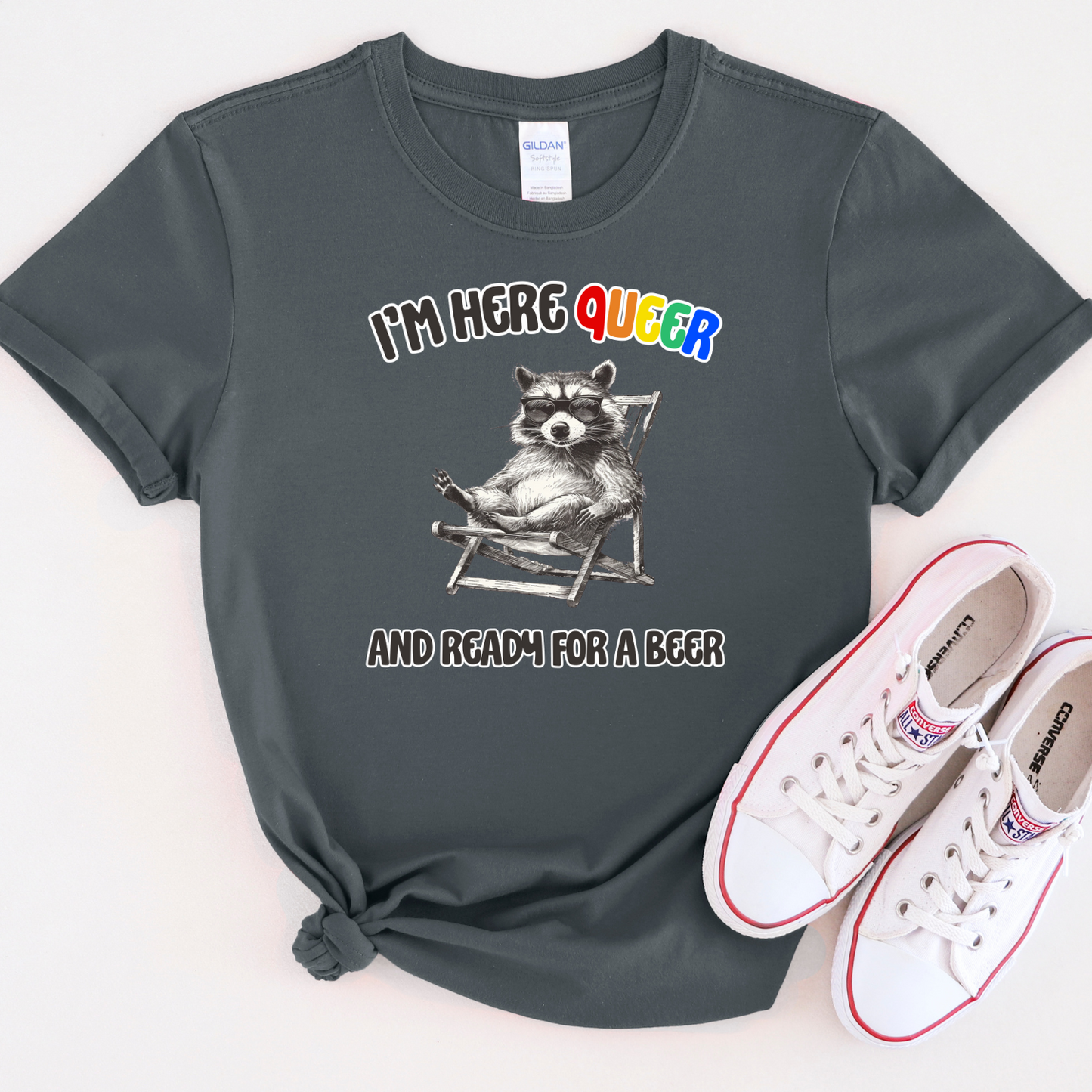 Here Queer and Ready For Beer Custom t-shirt - Pride shirt - LGBTQ - Unisex t-shirt