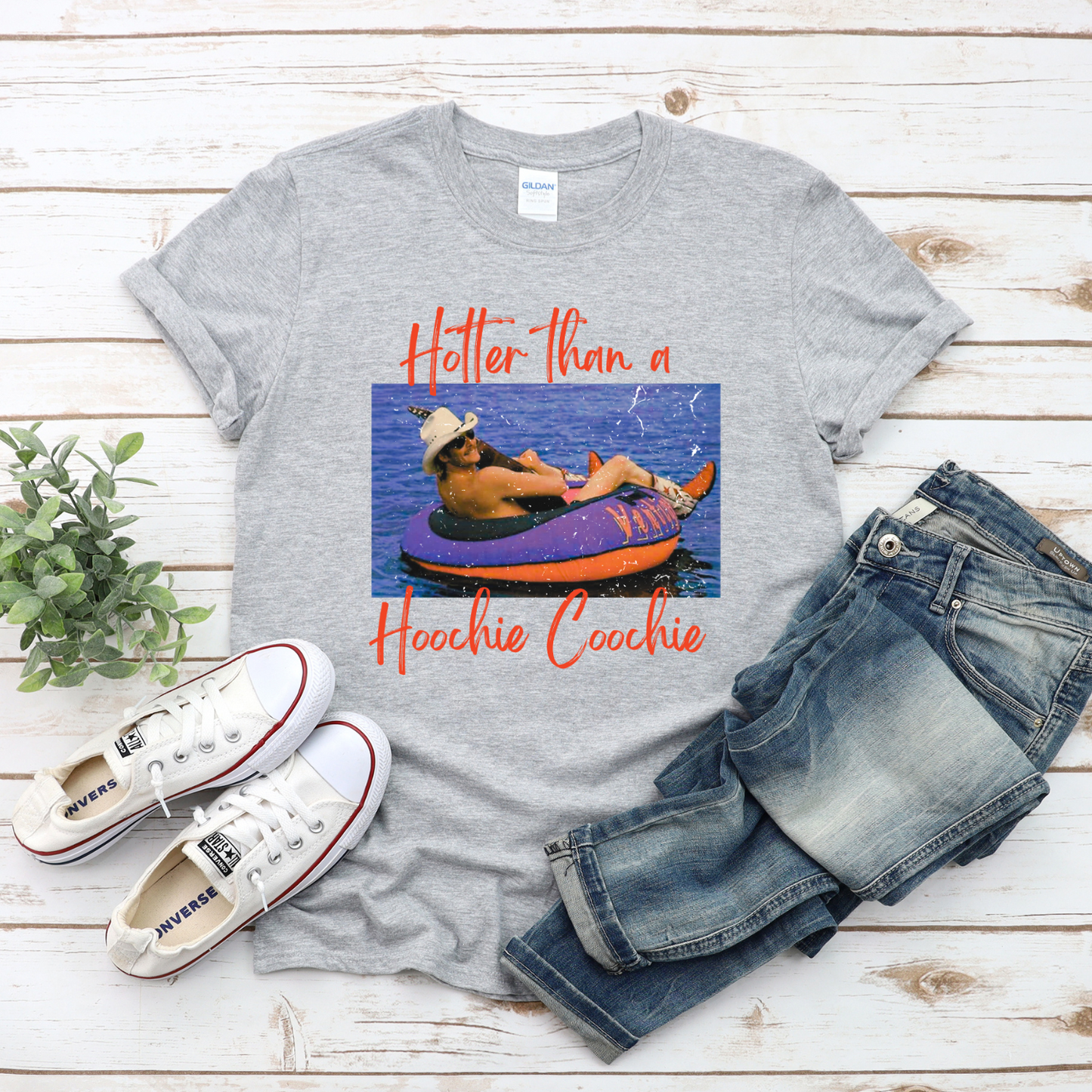 Hotter Than A Hoochy Coochie Unisex T-shirt - gift - country music fan