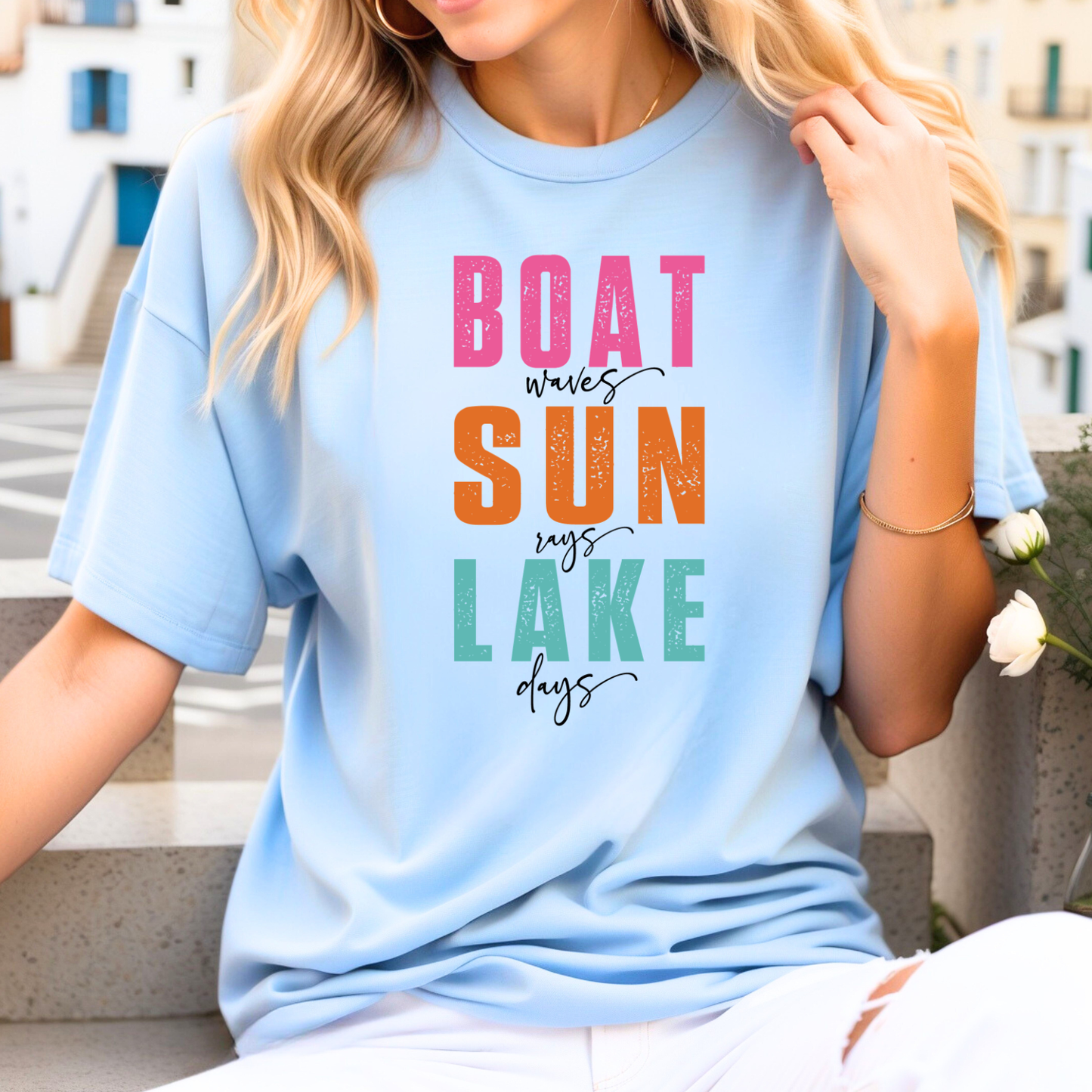 Boat Sun Lake Days Unisex Tshirt