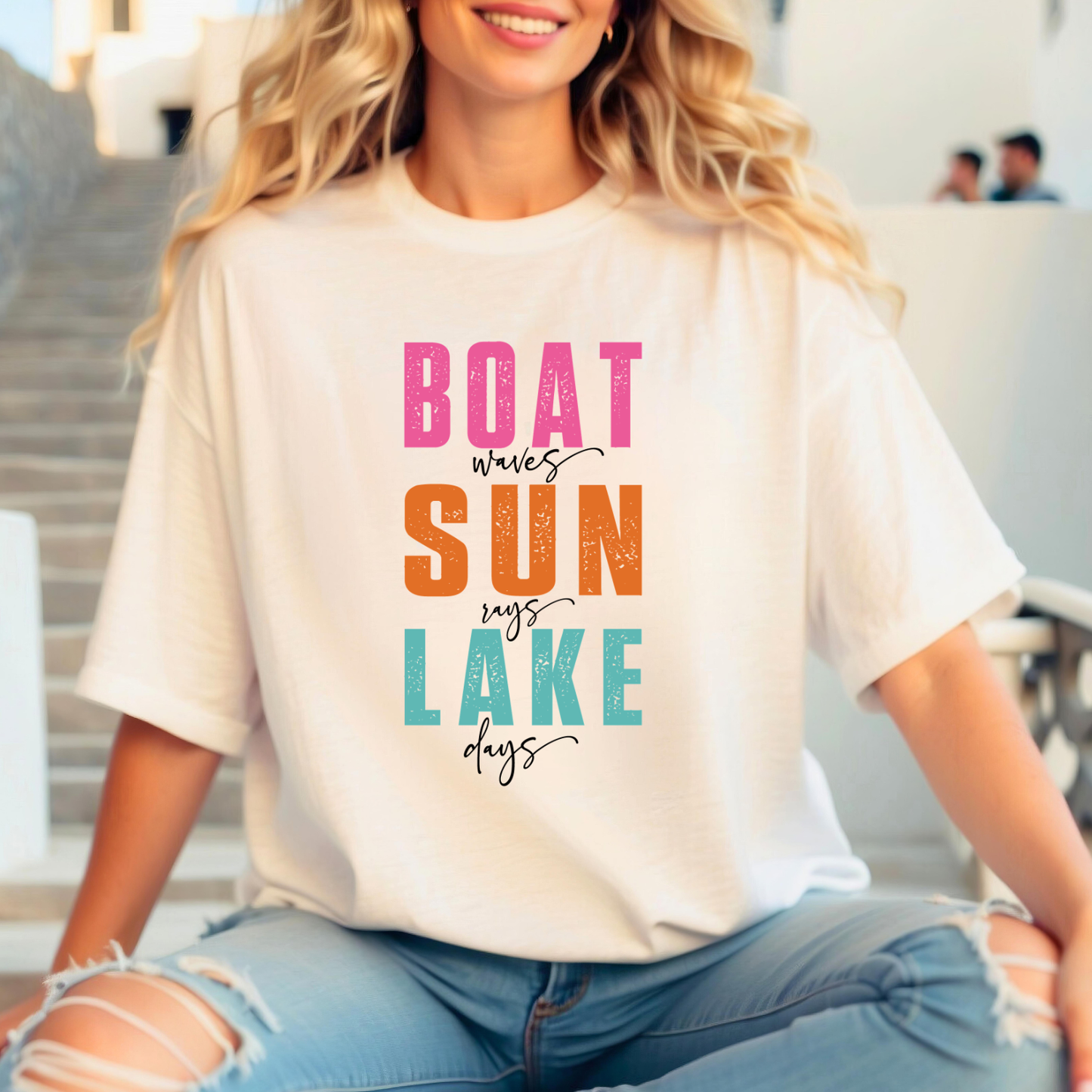 Boat Sun Lake Days Unisex Tshirt