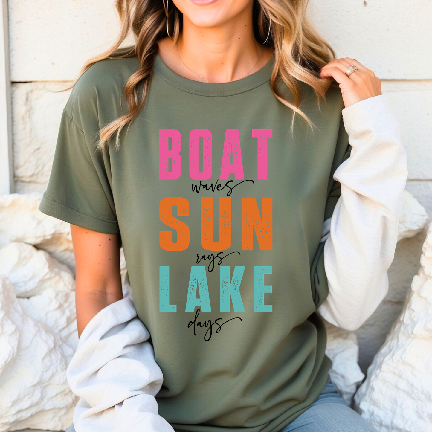 Boat Sun Lake Days Unisex Tshirt