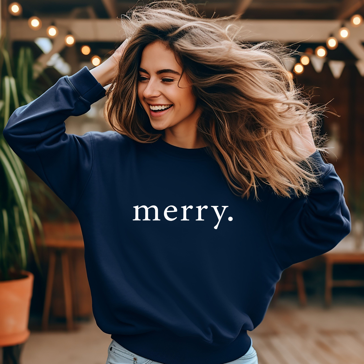 “Merry.” Holiday Crewneck – Made to Order | Multiple Colours & Sizes | Local Pick Up in West Kelowna
