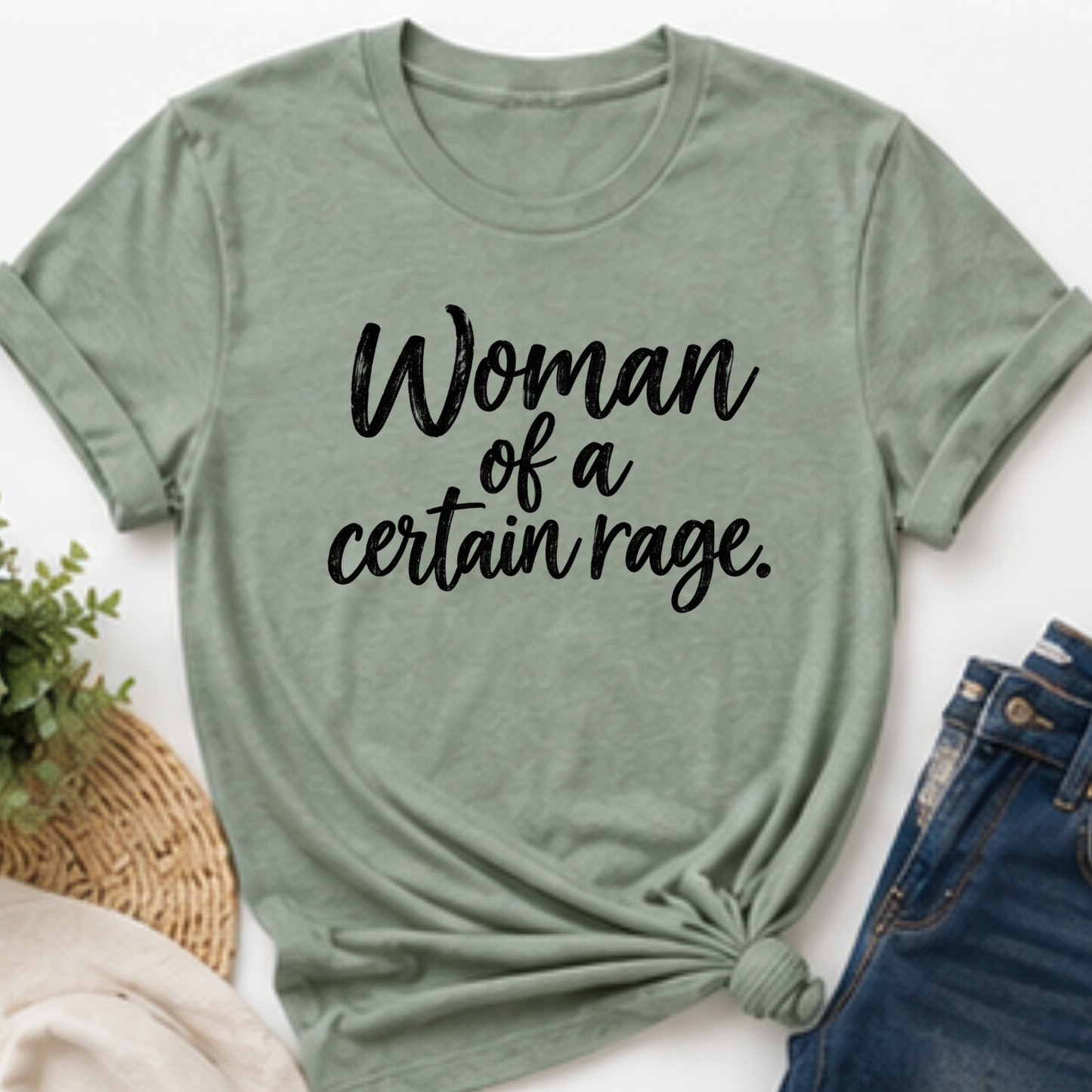 Woman of a Certain Rage T-Shirt | Funny Perimenopause Shirt | Menopause Humor Tee for Women