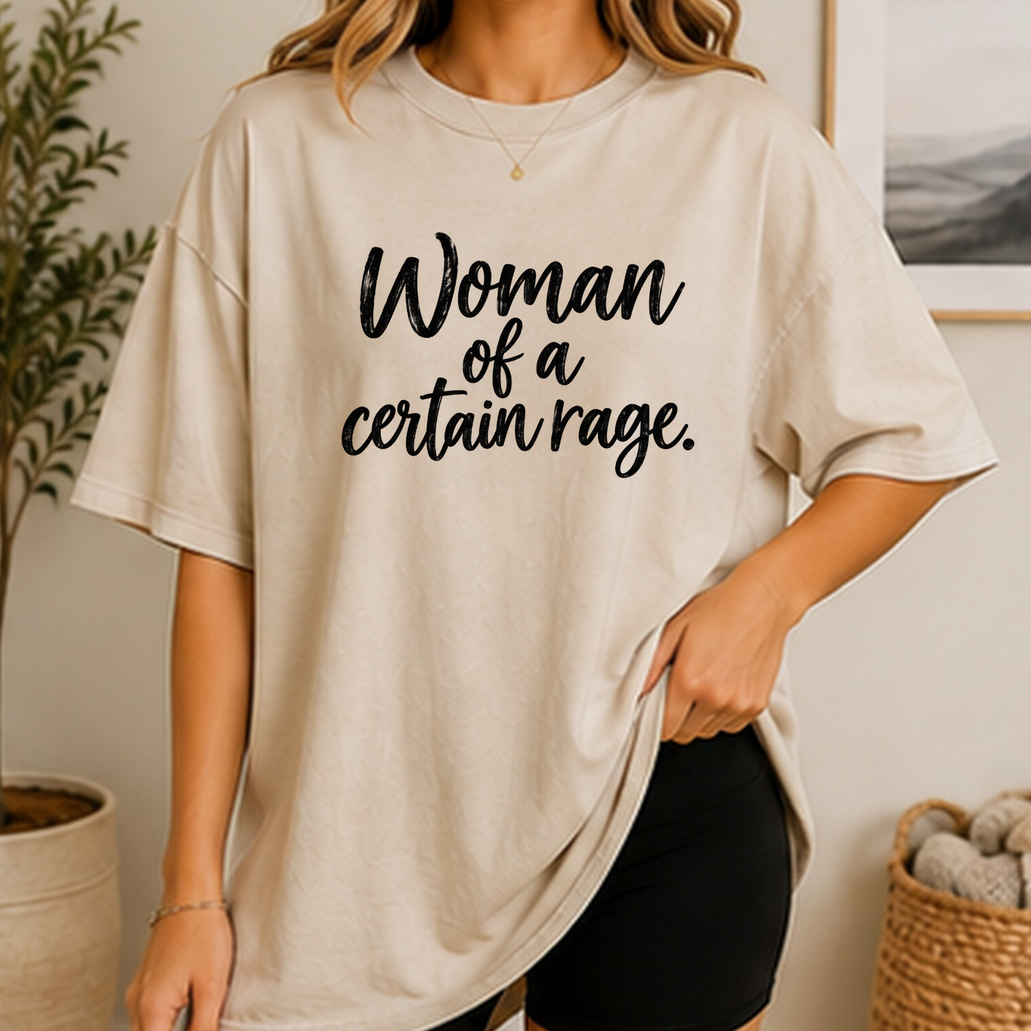 Woman of a Certain Rage T-Shirt | Funny Perimenopause Shirt | Menopause Humor Tee for Women
