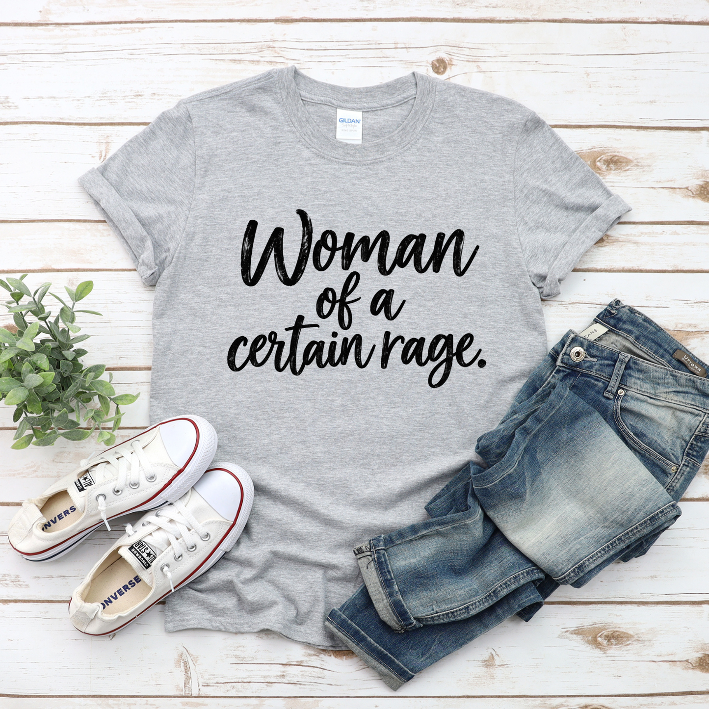 Woman of a Certain Rage T-Shirt | Funny Perimenopause Shirt | Menopause Humor Tee for Women