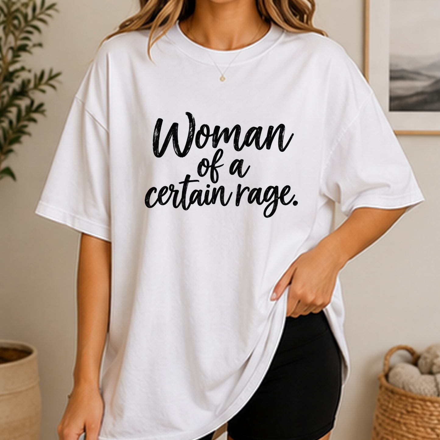 Woman of a Certain Rage T-Shirt | Funny Perimenopause Shirt | Menopause Humor Tee for Women