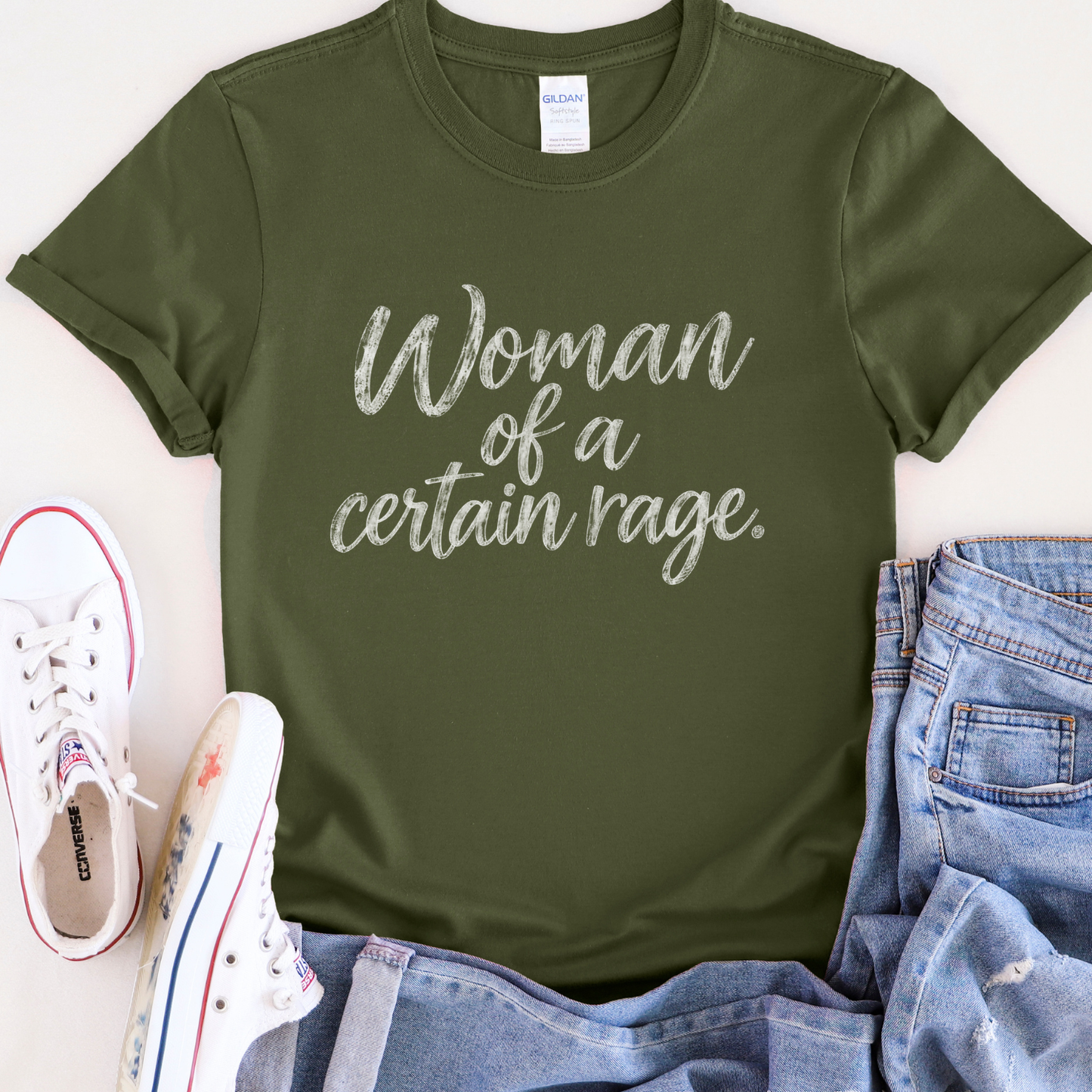 Woman of a Certain Rage T-Shirt | Funny Perimenopause Shirt | Menopause Humor Tee for Women