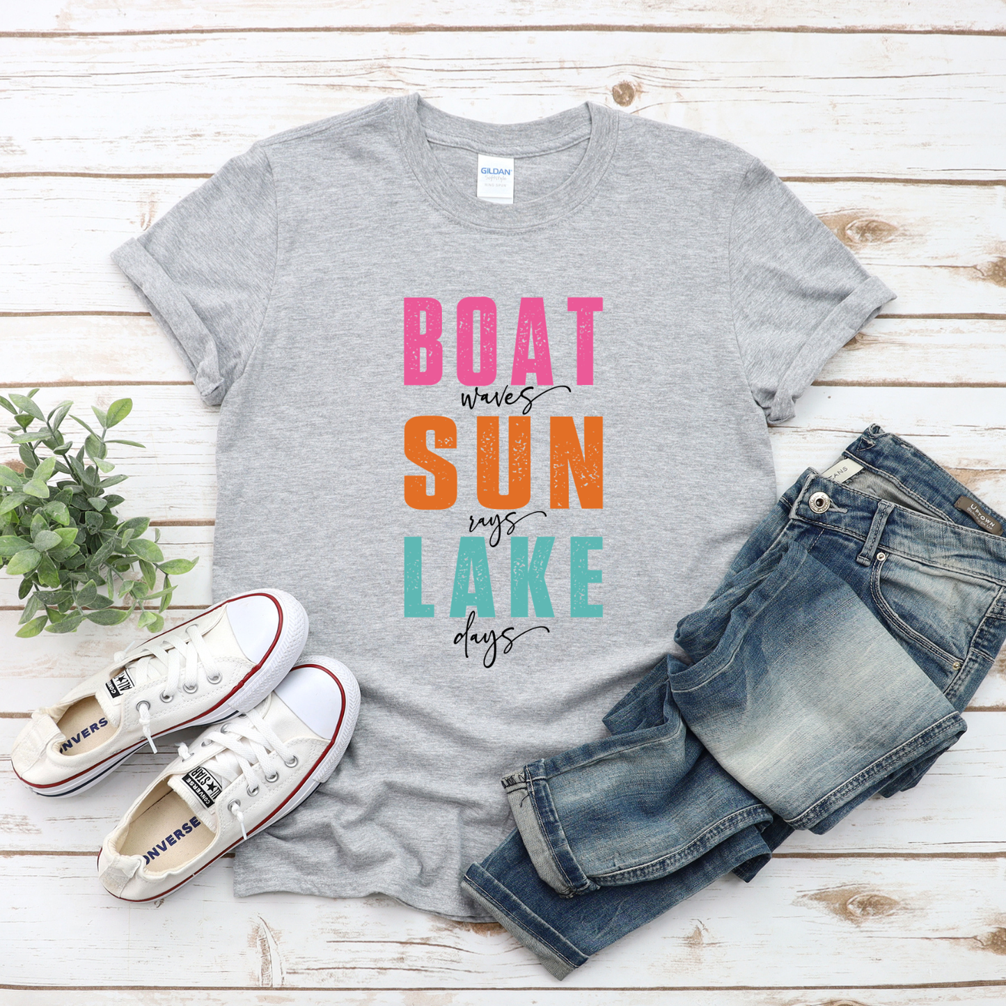 Boat Sun Lake Days Unisex Tshirt