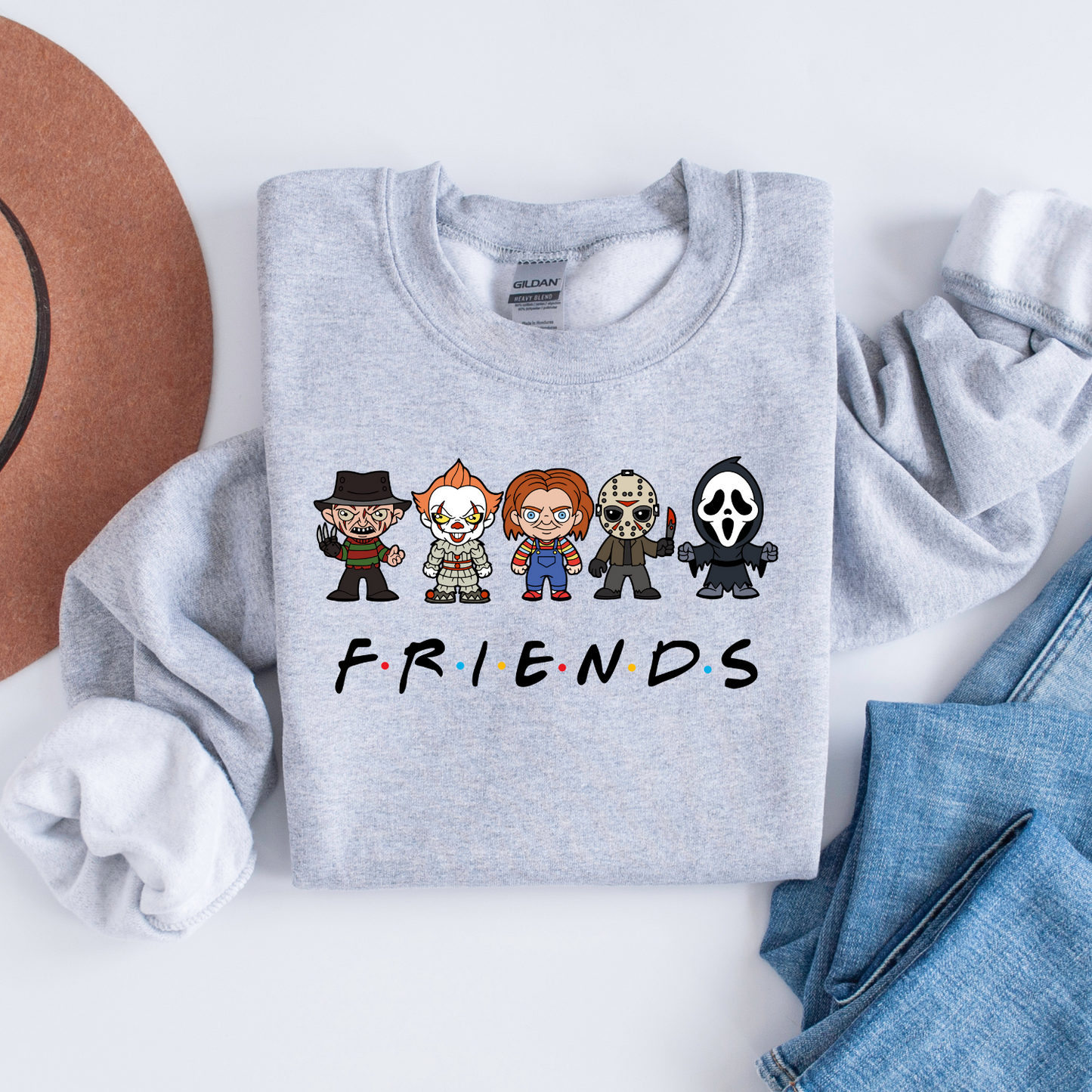 Friends Halloween Sweatshirt, Funny Halloween Shirt, fall shirt, Unisex halloween sweater