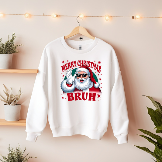 Merry Christmas Bruh Sweatshirt - Youth and Adult